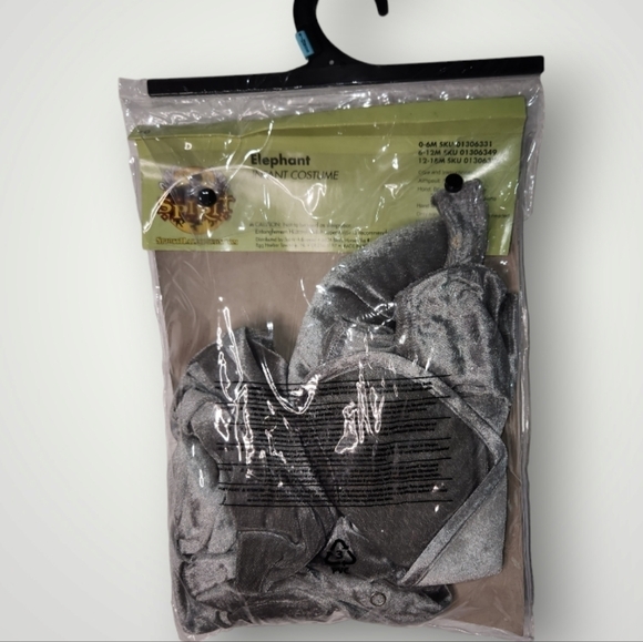 Spirit Halloween Infant Baby Elephant Costume 6-12 months - Picture 3 of 10